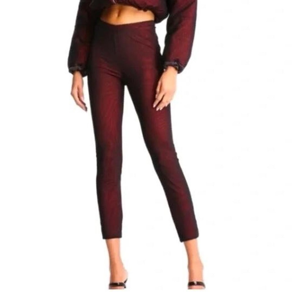 I.AM.GIA Burgundy Ankle Pants